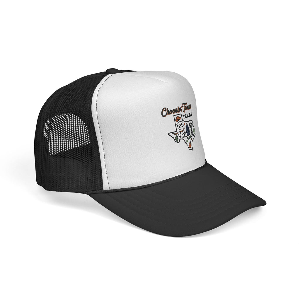 Texas Cows Trucker Cap — Chasin' Farms Vintage State Hat