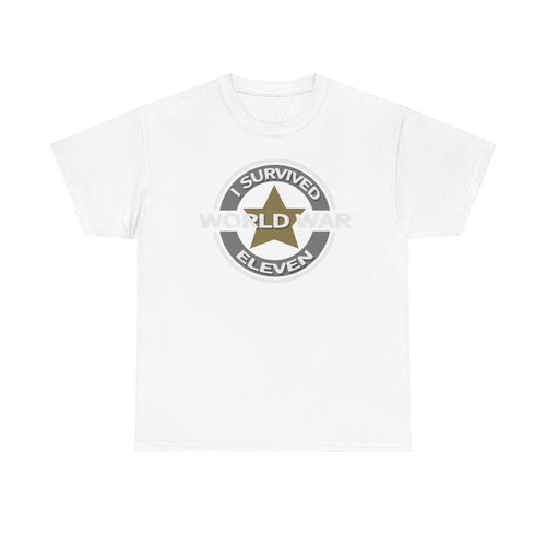 Survived World War Eleven Tee — Vintage Military Star Graphic T‑Shirt
