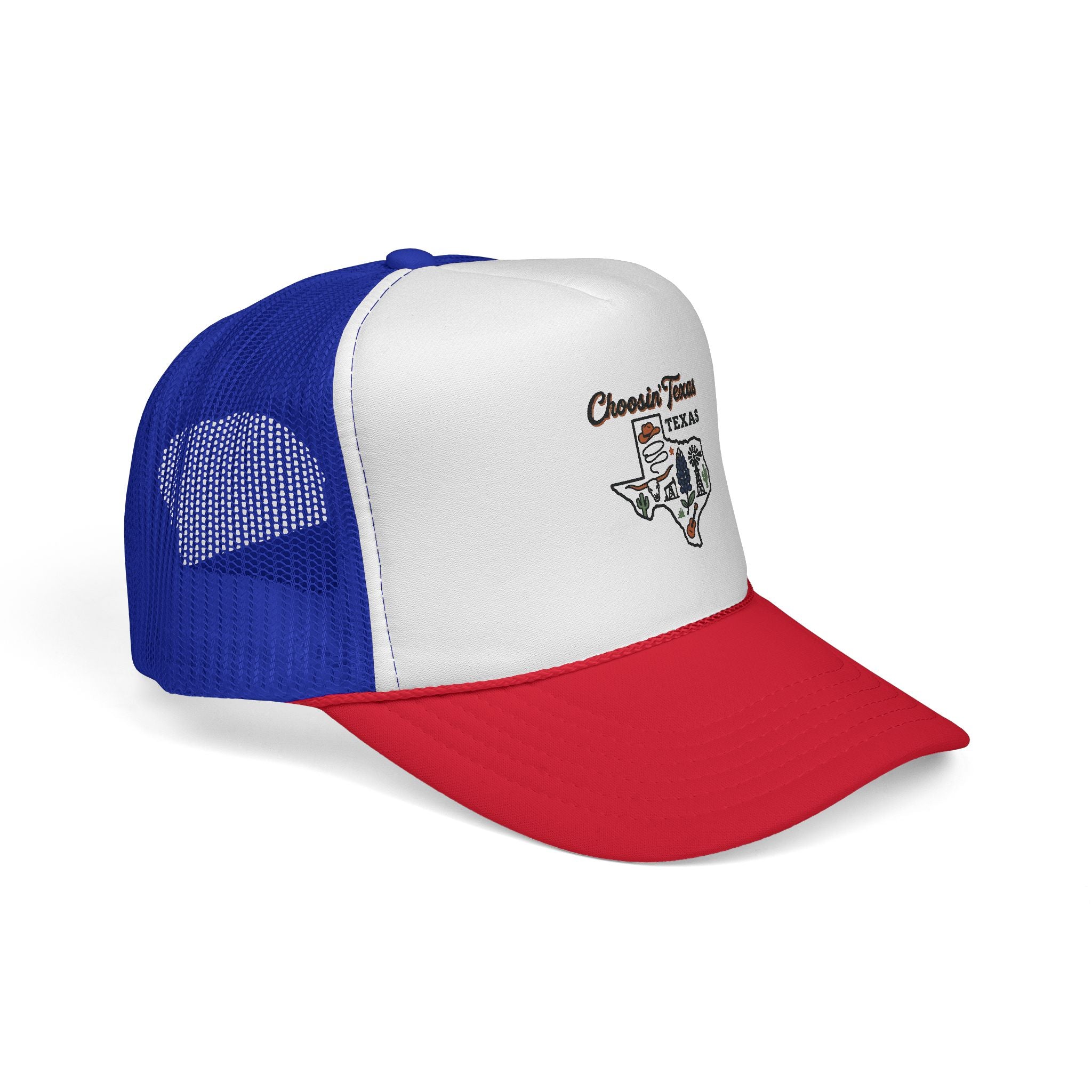 Texas Cows Trucker Cap — Chasin' Farms Vintage State Hat