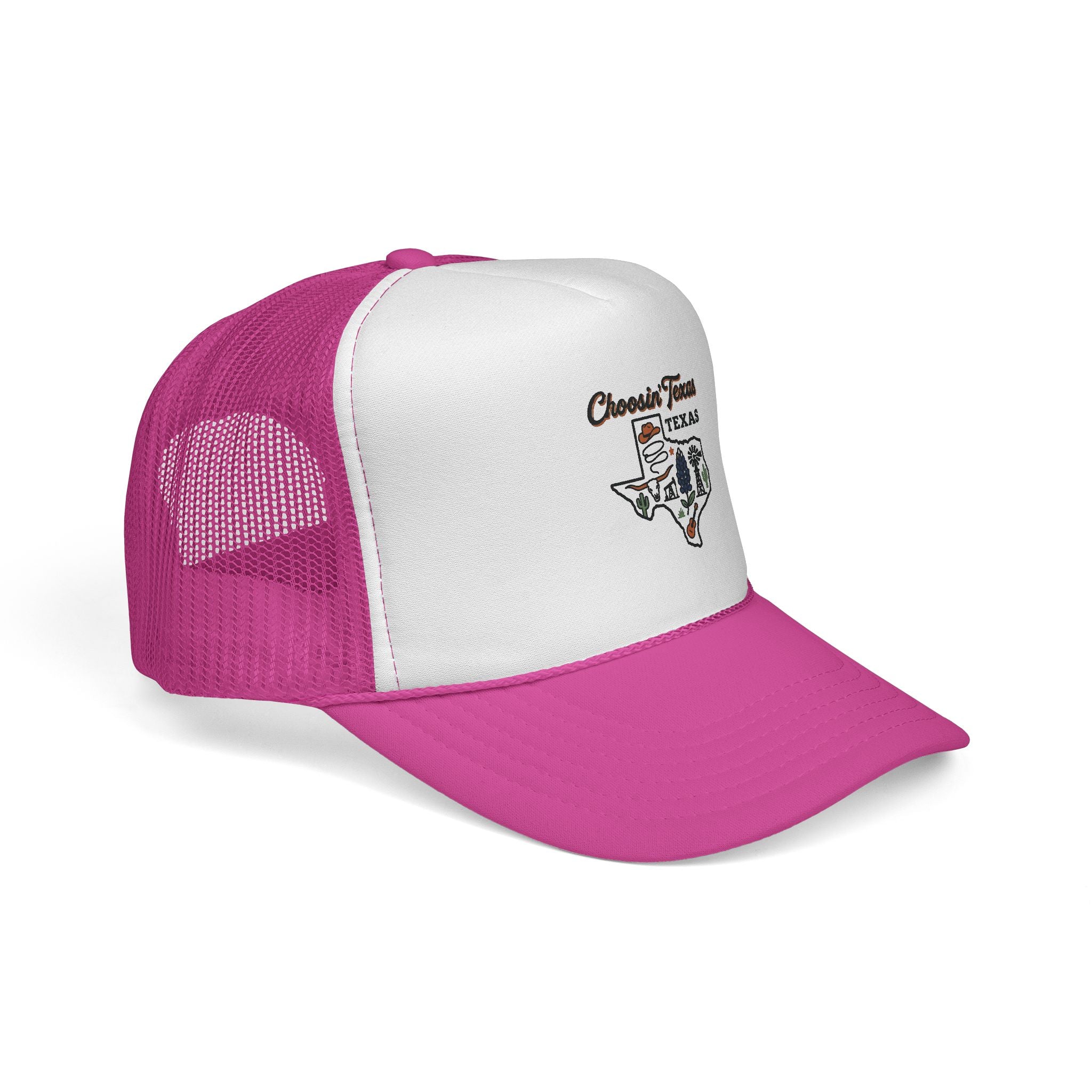 Texas Cows Trucker Cap — Chasin' Farms Vintage State Hat