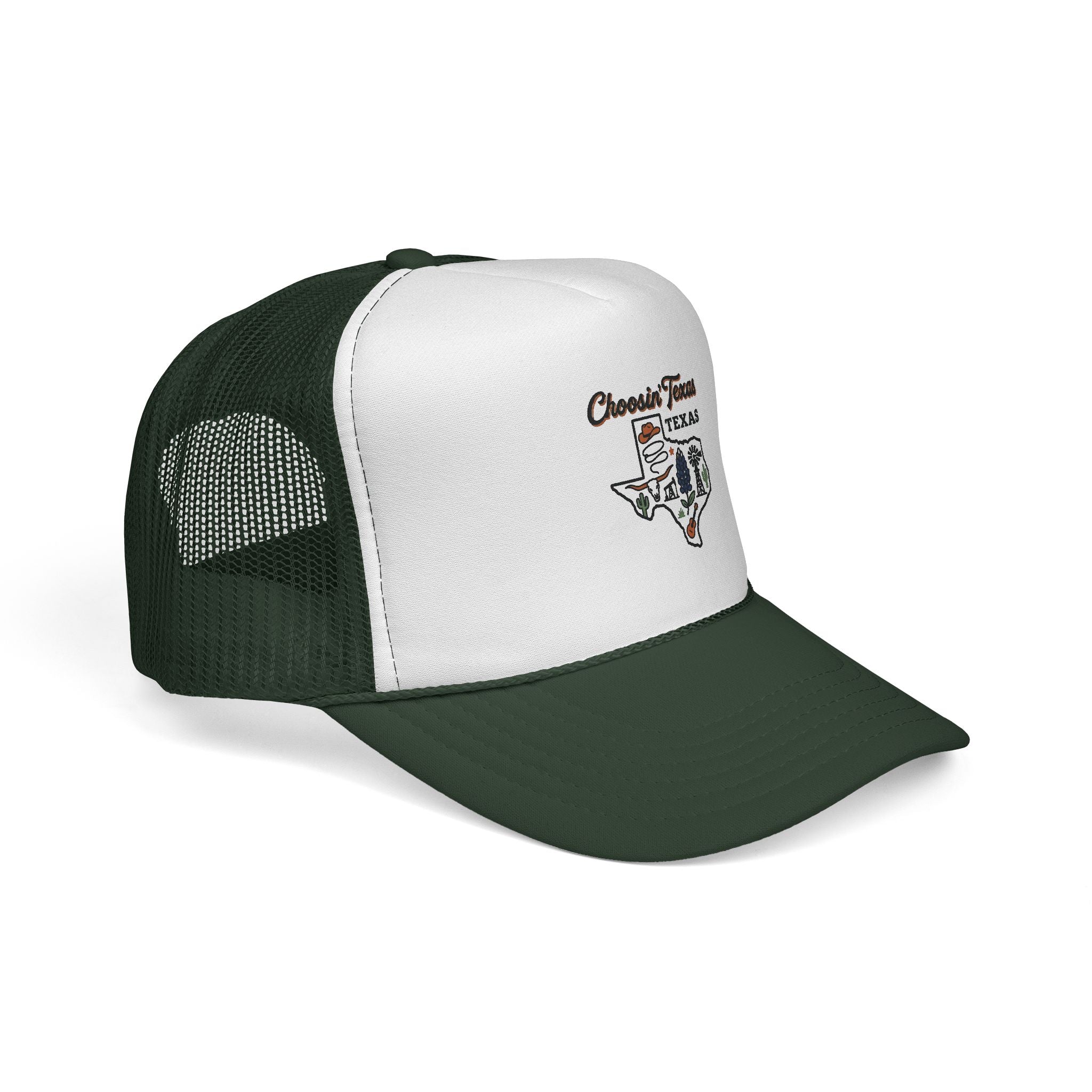 Texas Cows Trucker Cap — Chasin' Farms Vintage State Hat