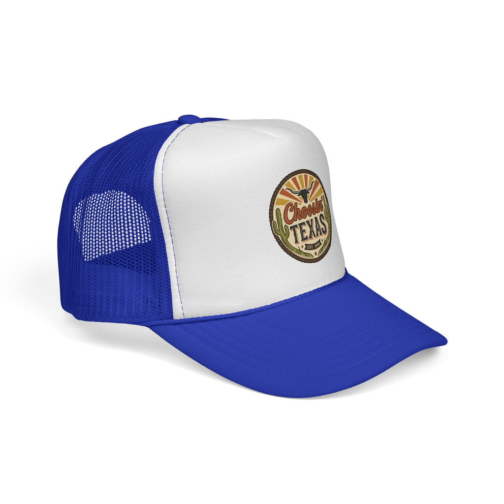 Choosein' Texas Trucker Cap — Retro Desert Patch Hat