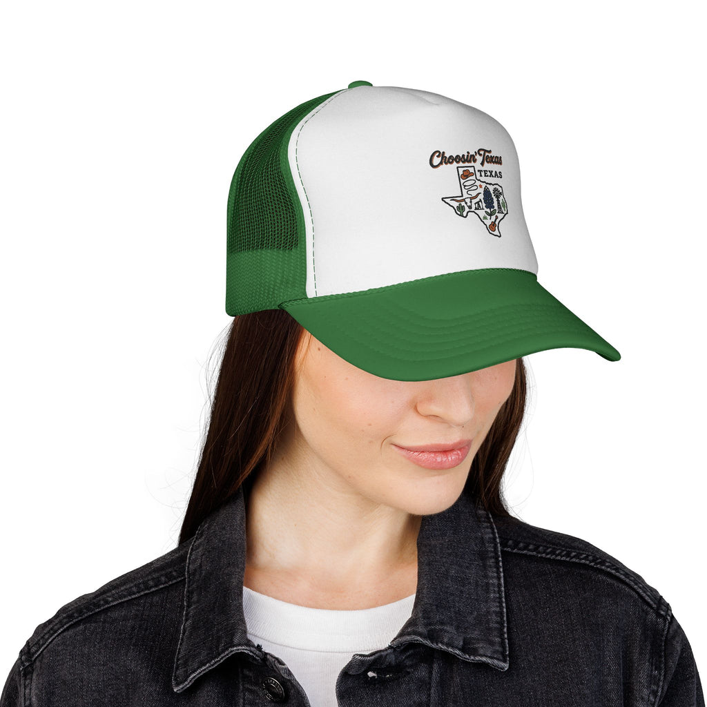 Texas Cows Trucker Cap — Chasin' Farms Vintage State Hat