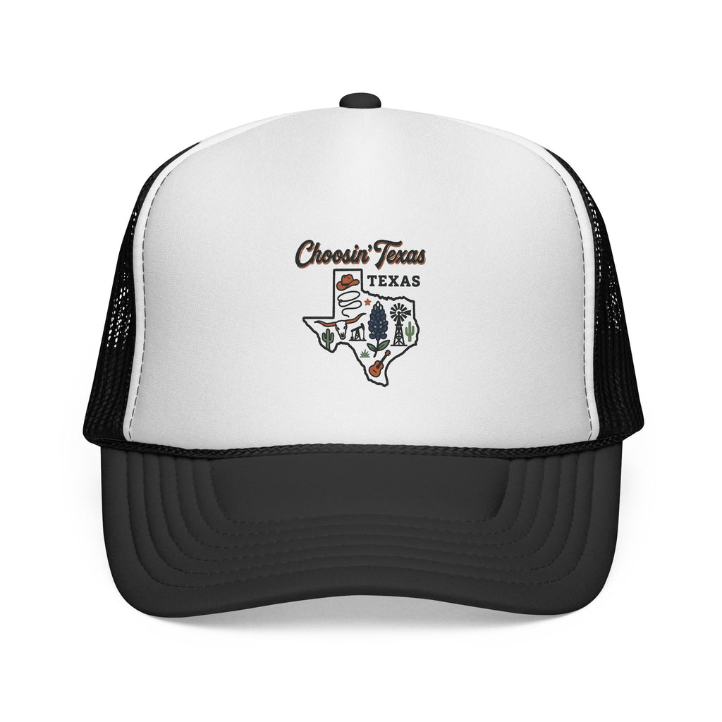Texas Cows Trucker Cap — Chasin' Farms Vintage State Hat