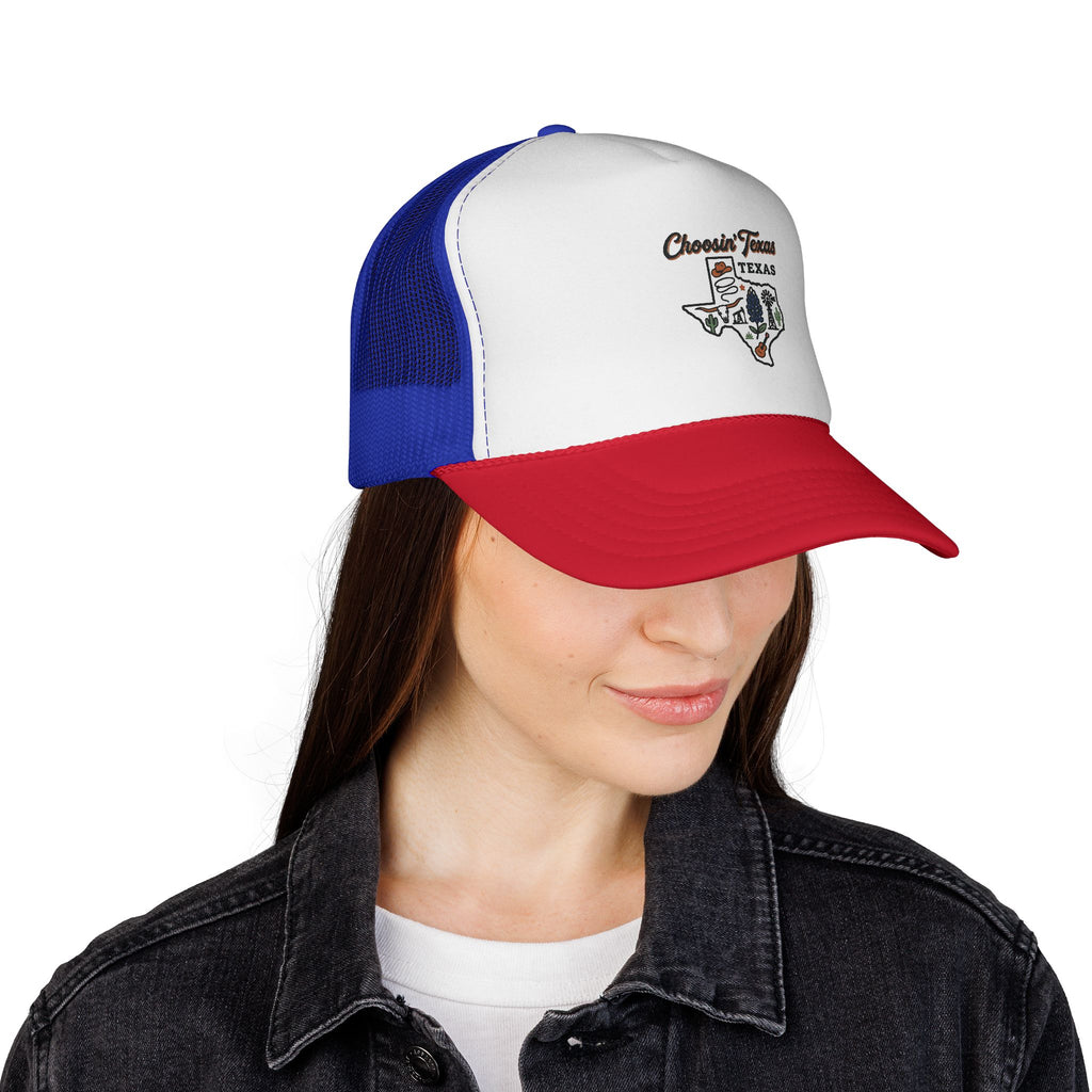 Texas Cows Trucker Cap — Chasin' Farms Vintage State Hat
