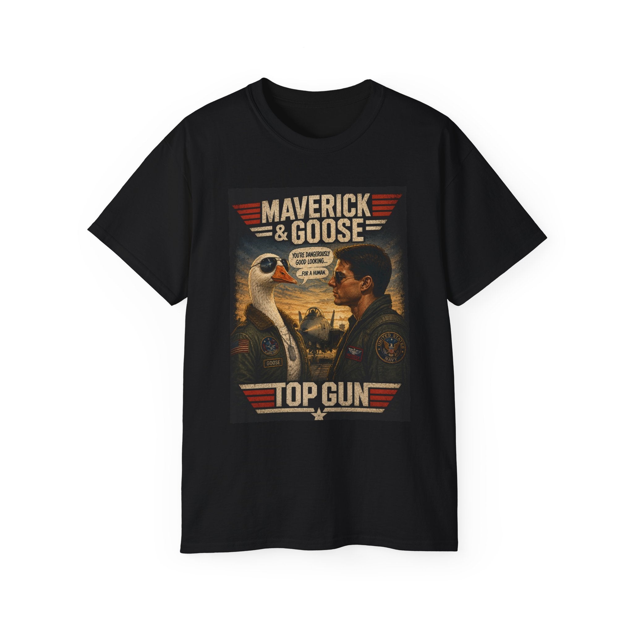 Top Gun Maverick & Goose Retro Poster Tee