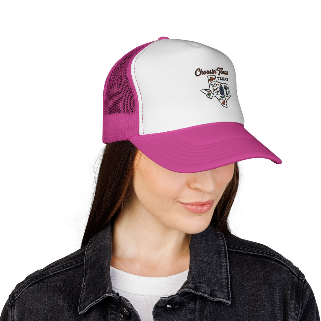 Texas Cows Trucker Cap — Chasin' Farms Vintage State Hat